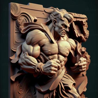 3D модель Ст Чан Ли из Street Fighter (STL)